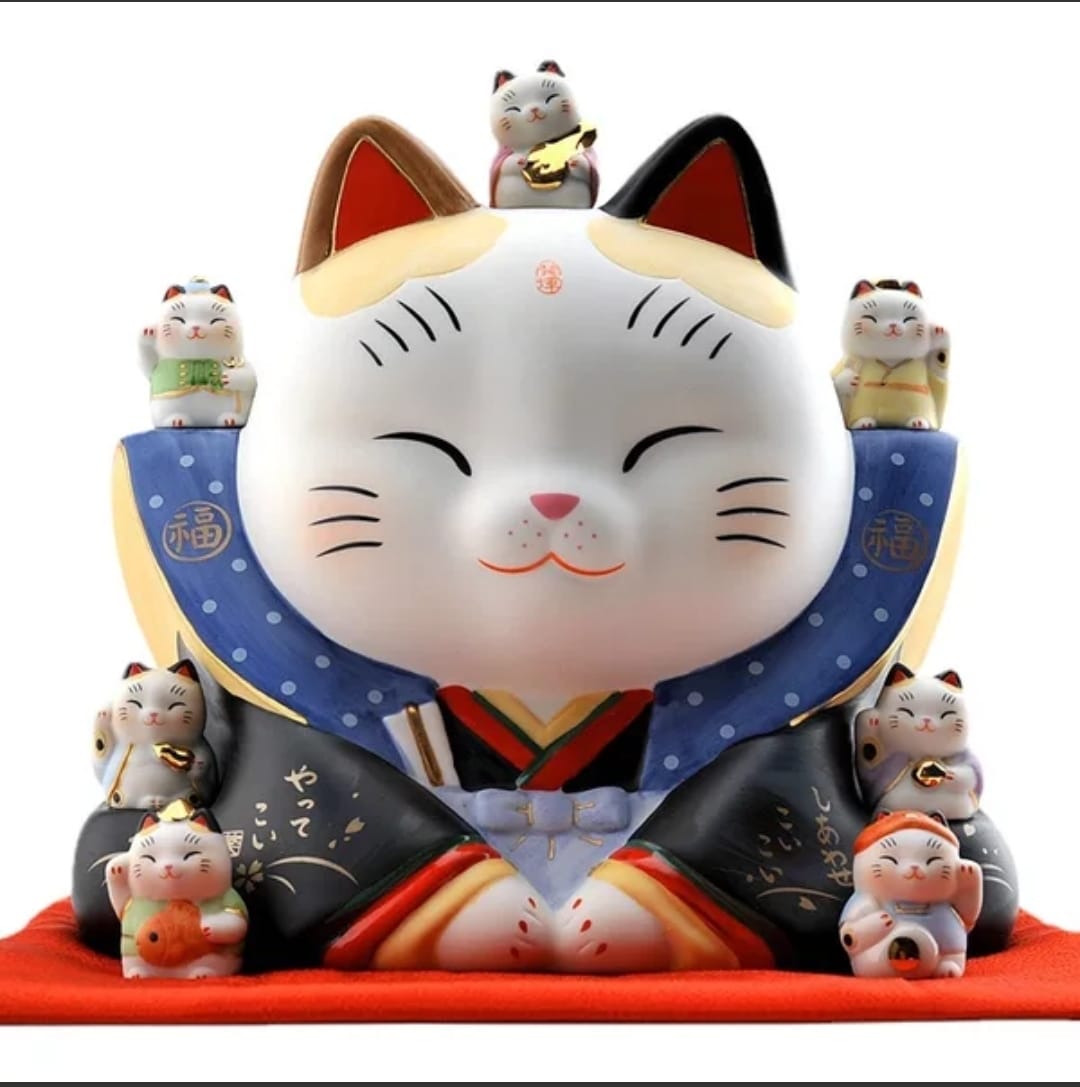 YS-1010817/YS-1411722 Yakushigama Emperor Fortune Cat (L) (XL)