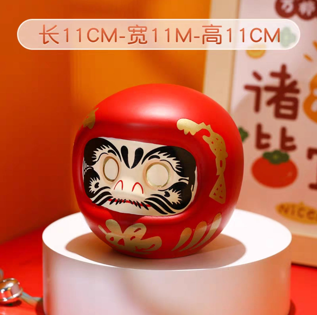 LM-920601 Le Miao Ceramic Daruma Figurine (S)