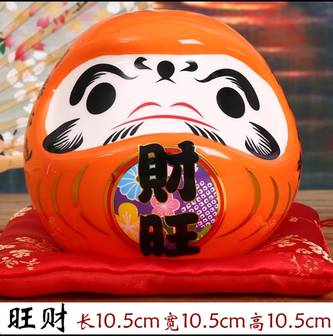 OAA-340610 Han Feng Porcelain Daruma Coin Bank (S)