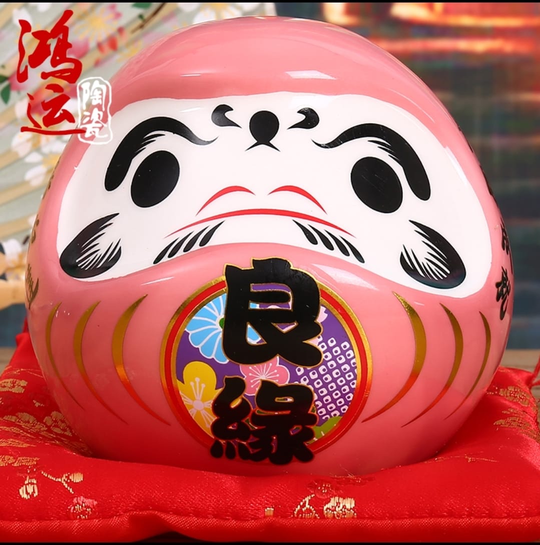 OAA-340610 Han Feng Porcelain Daruma Coin Bank (S)