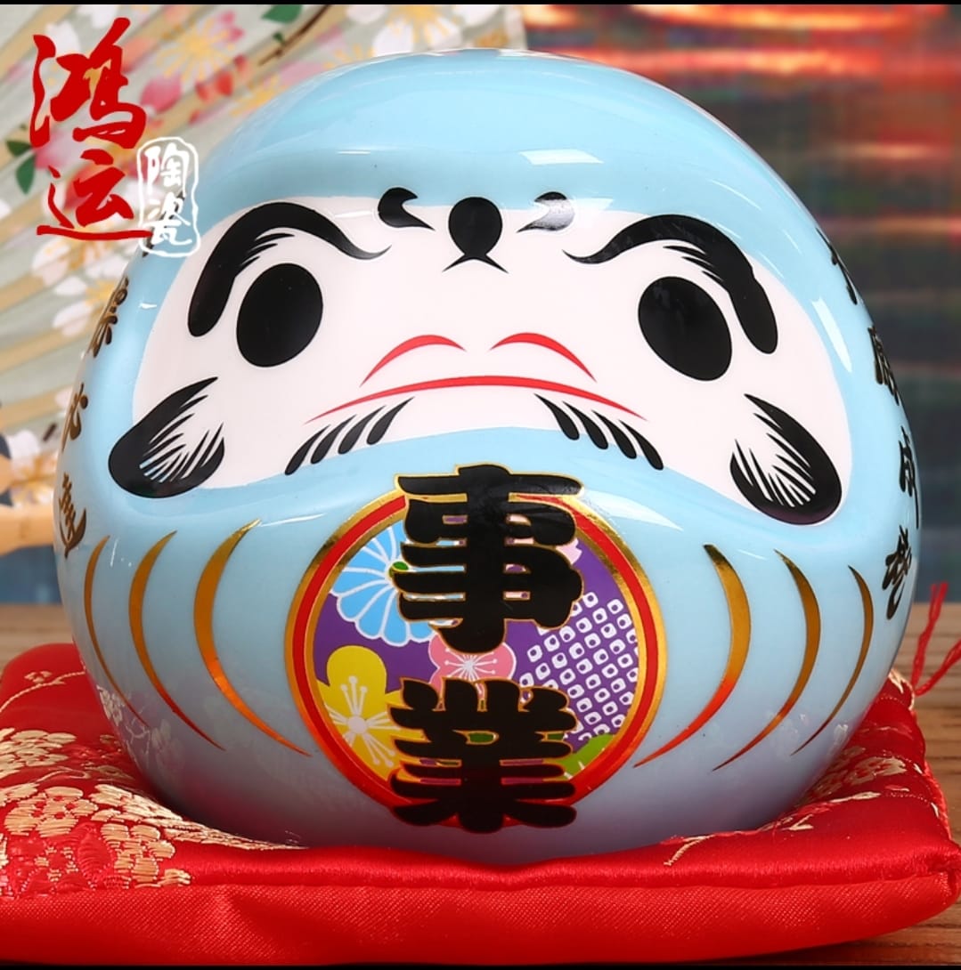 OAA-340610 Han Feng Porcelain Daruma Coin Bank (S)