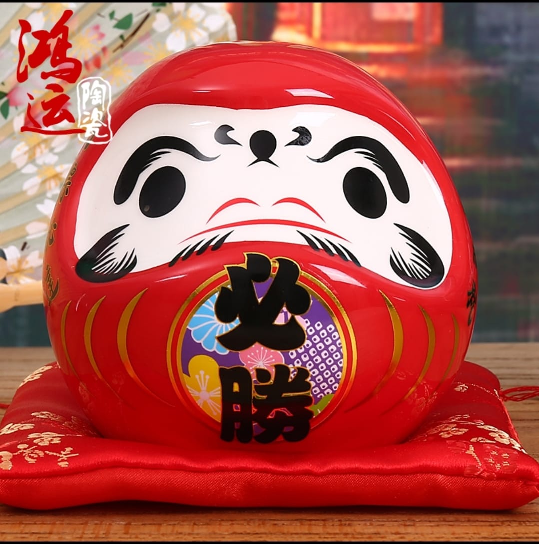 OAA-340610 Han Feng Porcelain Daruma Coin Bank (S)