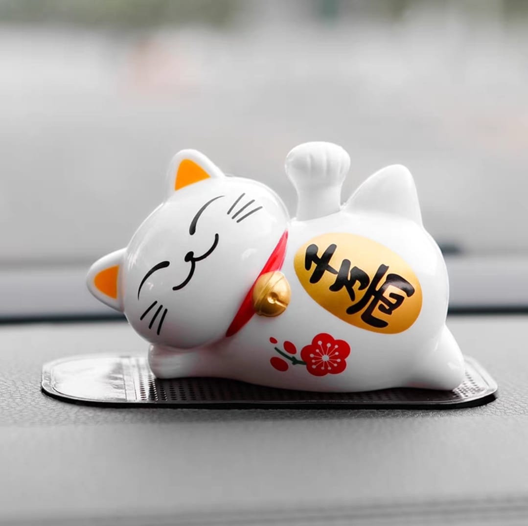 OAA-1000501 Solar-Powered Waving Hand Fortune Cat (S)