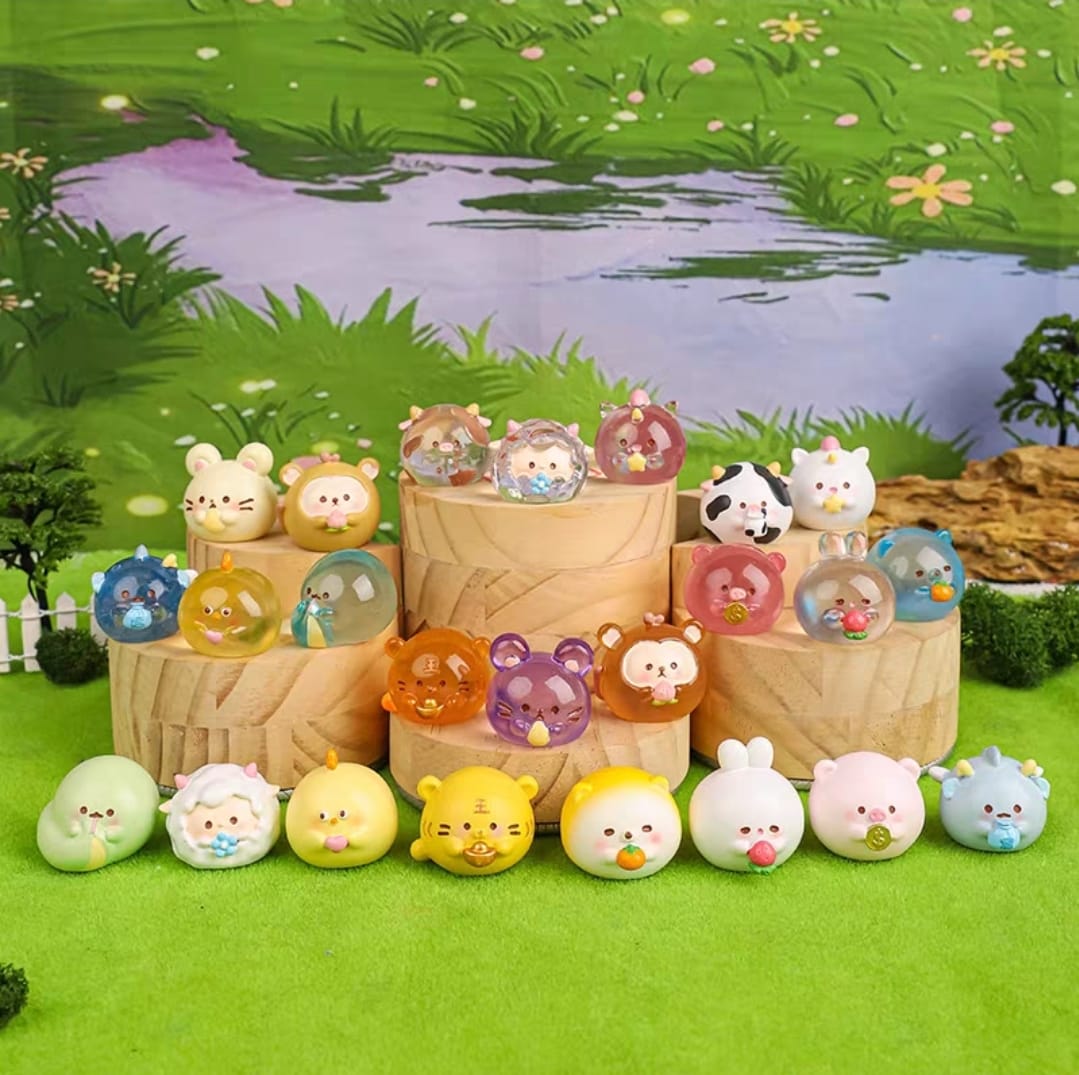 OAA-2029951 12 Zodiac Cute Mini Figurines Blind Bag (S)