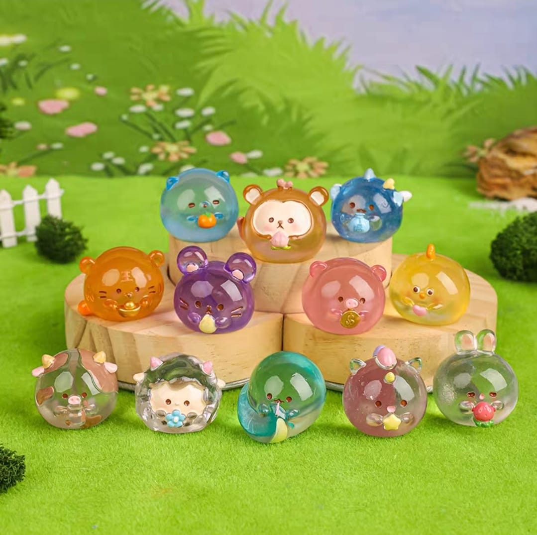 OAA-2029951 12 Zodiac Cute Mini Figurines Blind Bag (S)