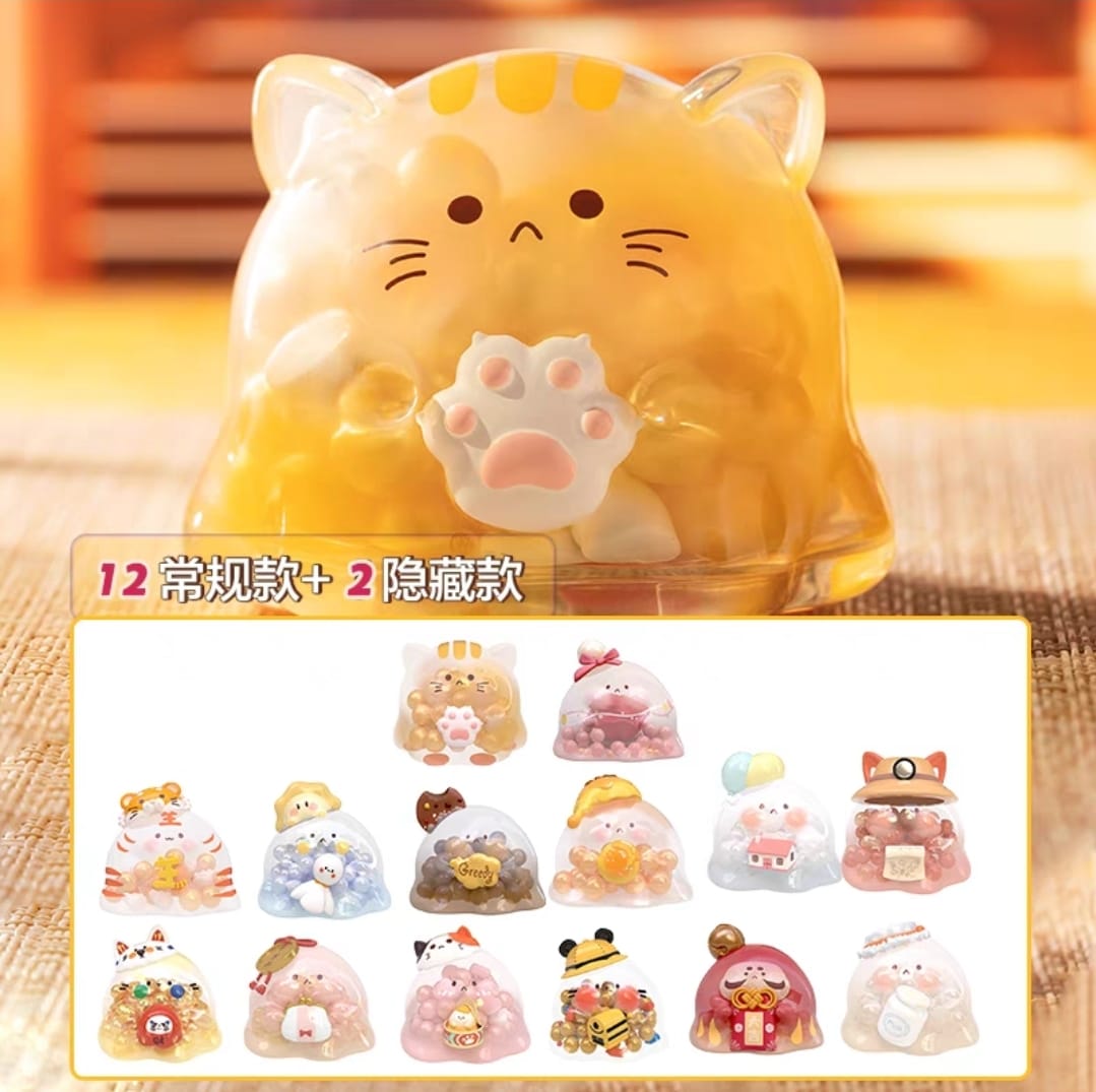 OAA-2030206 Blind Box Fortune Cat Daruma Chubby Slime (S)