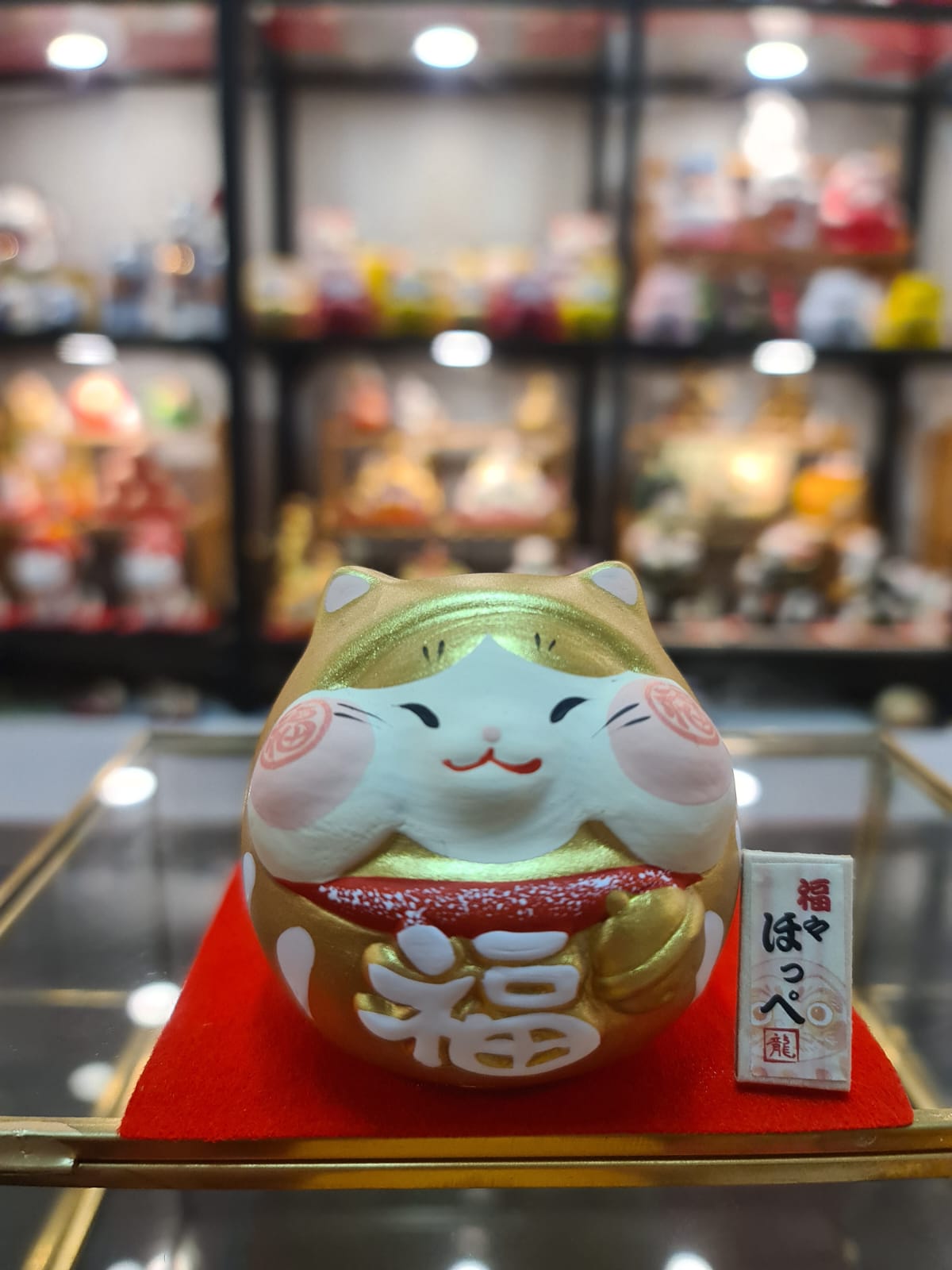 LHZ-1141006 Long Hu Zuo Chubby Cheeks Fortune Cat & Shiba Inu (S)