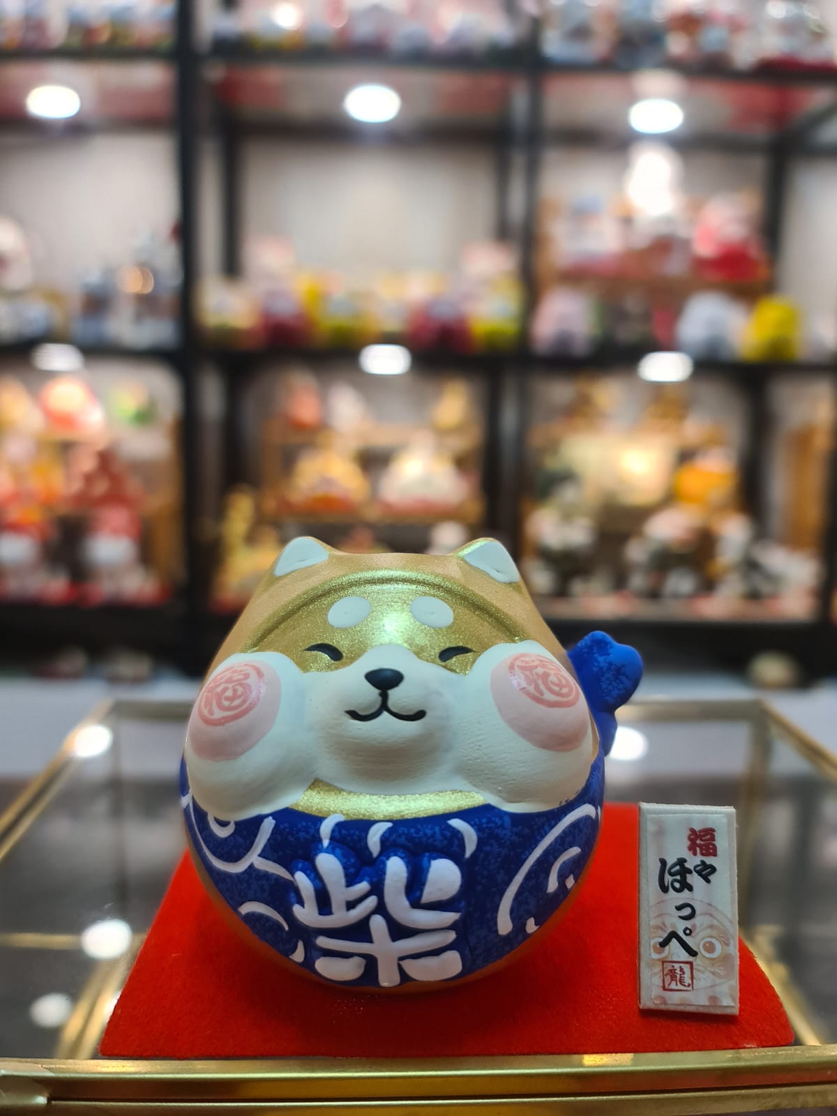 LHZ-1141006 Long Hu Zuo Chubby Cheeks Fortune Cat & Shiba Inu (S)