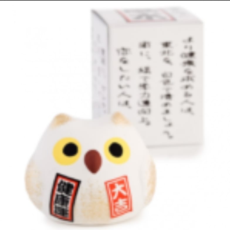 JP-550405 Maruei Pottery Japan Fukuro Owl (S)