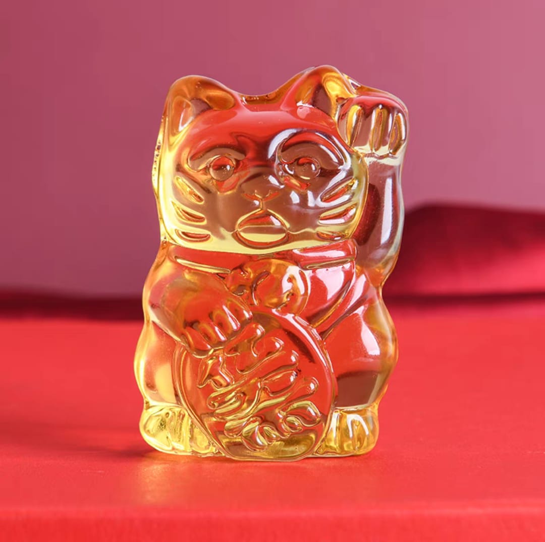 OAA-1210501 Liuli Fortune Cat Display Figurine (S)