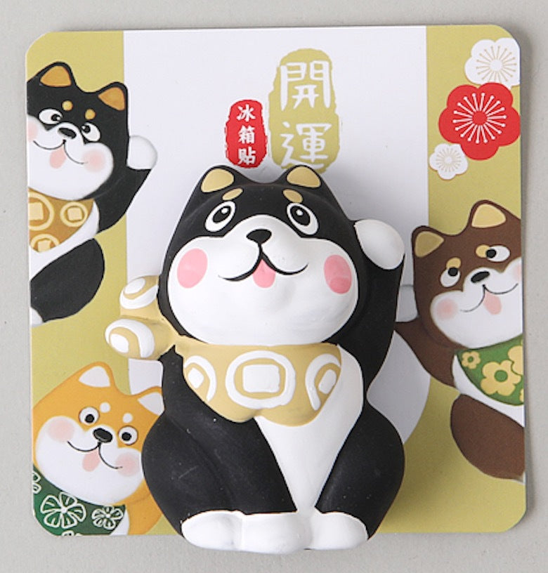 LM-6402131 Le Miao Cute Shiba & Fortune Cat Magnet Series (S)