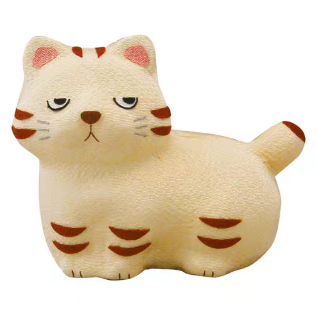 LHZ-1092011 Long Hu Zuo Fabric Bossy Fortune Cat (M)