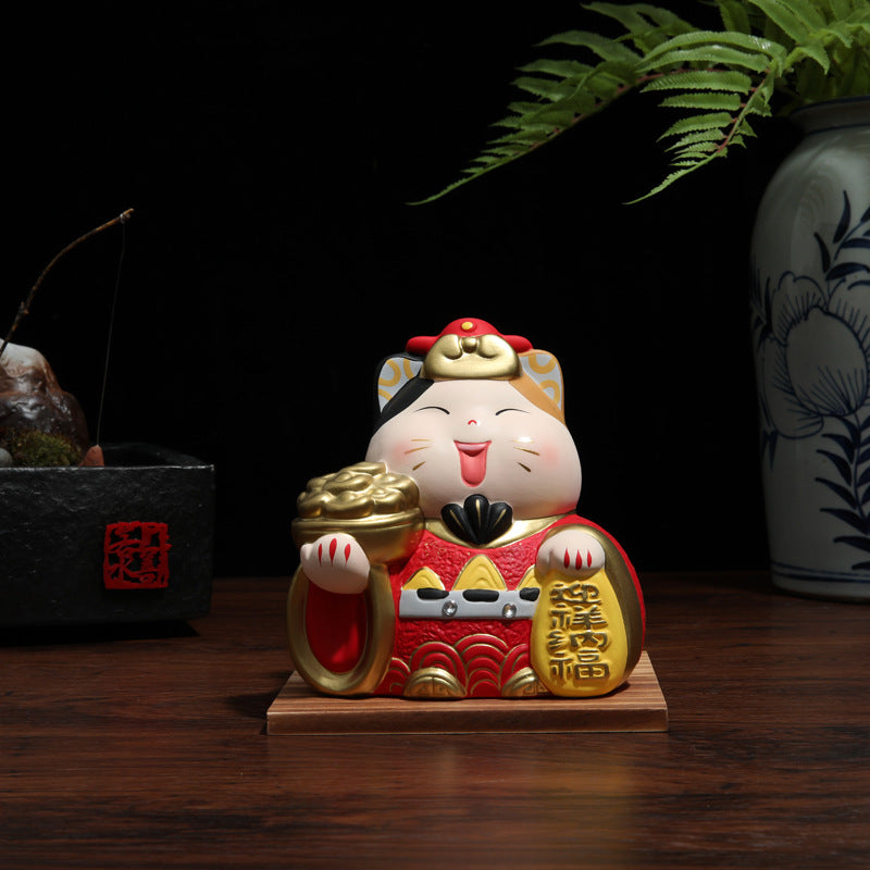 LM-9339601 Le Miao Five Ways Fortune Cat Cai Shen (S)