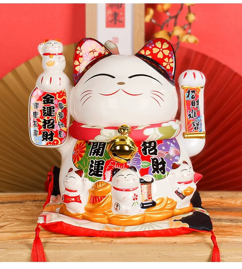 LM-9731461 Le Miao Hand Waving/Batt Hand Waving Fortune Cat (L)