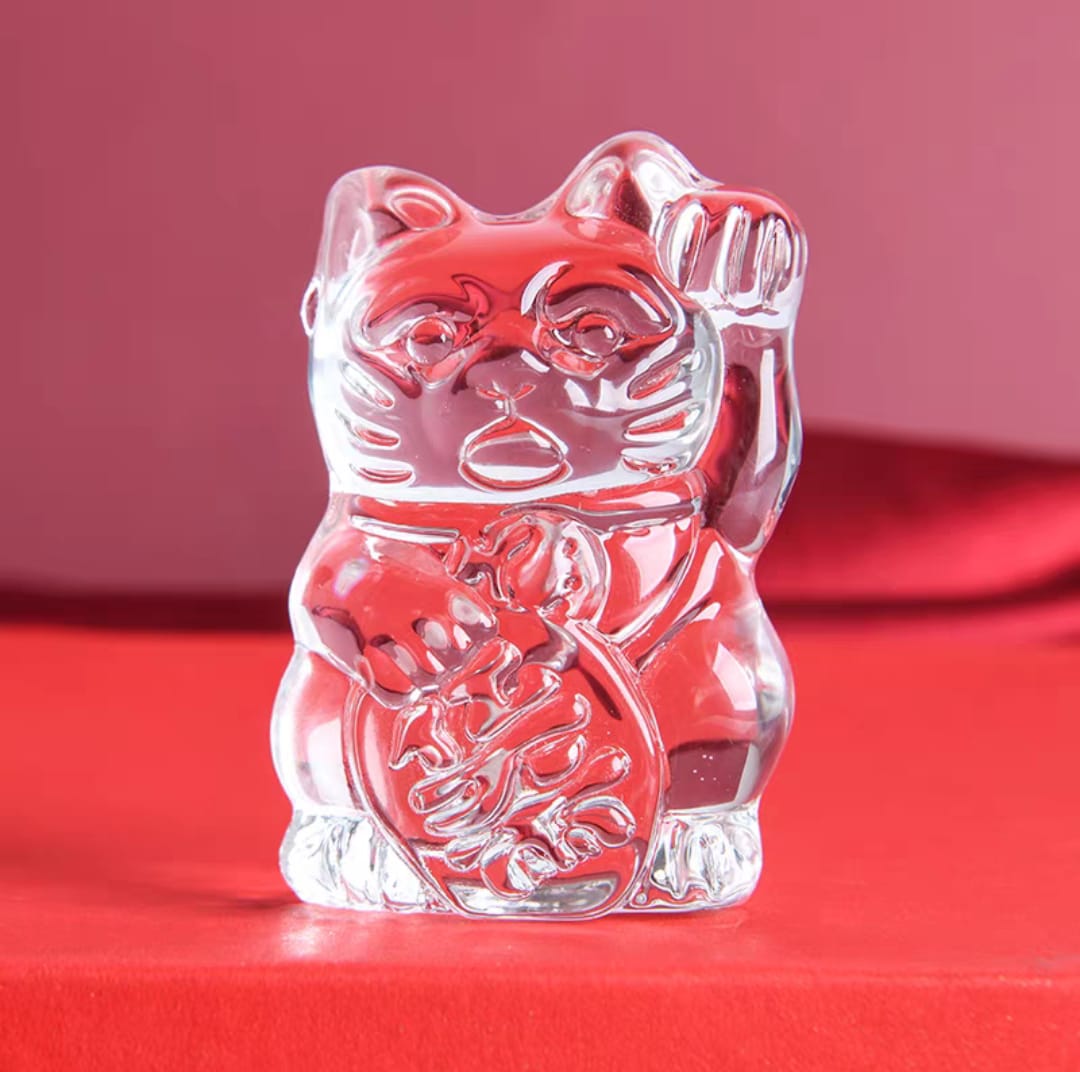 OAA-1210501 Liuli Fortune Cat Display Figurine (S)