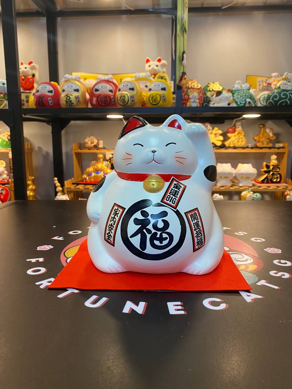 JP-8782720 Maruei Pottery Giant Prosperity Fortune Cat Coin Bank (L)