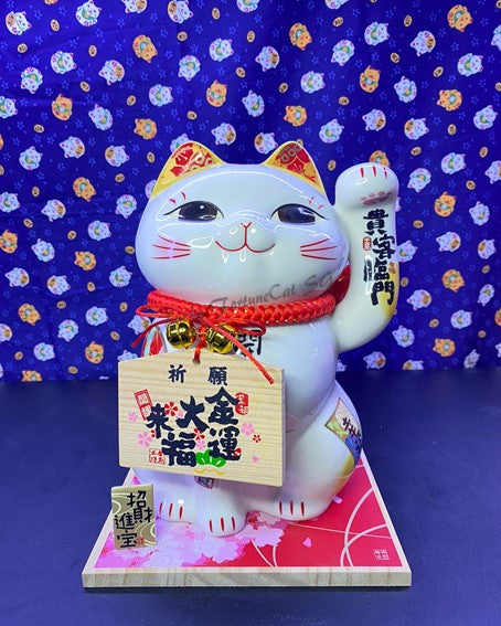 L-4040025 金石工坊 Large Open Eyes Fortune Cat 招财猫 - Lucky FortuneCat SG Megamall