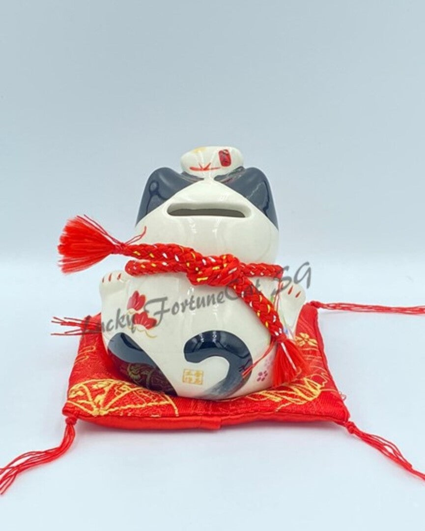 S-2009009 Jing Shi Gong Fang Drum Fortune Cat (S)