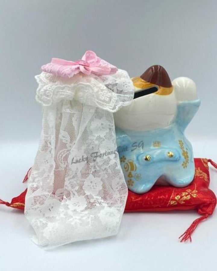 M-3519012 金石工坊 Couple Wedding Veil Fortune Cat 招财猫 - Lucky FortuneCat SG Megamall