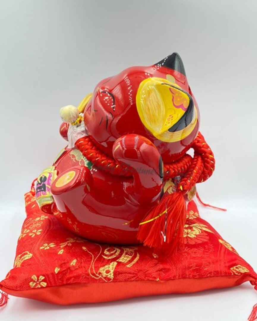 M-0524017 Jin Shi Gong Fang Red Fortune Cat (M)