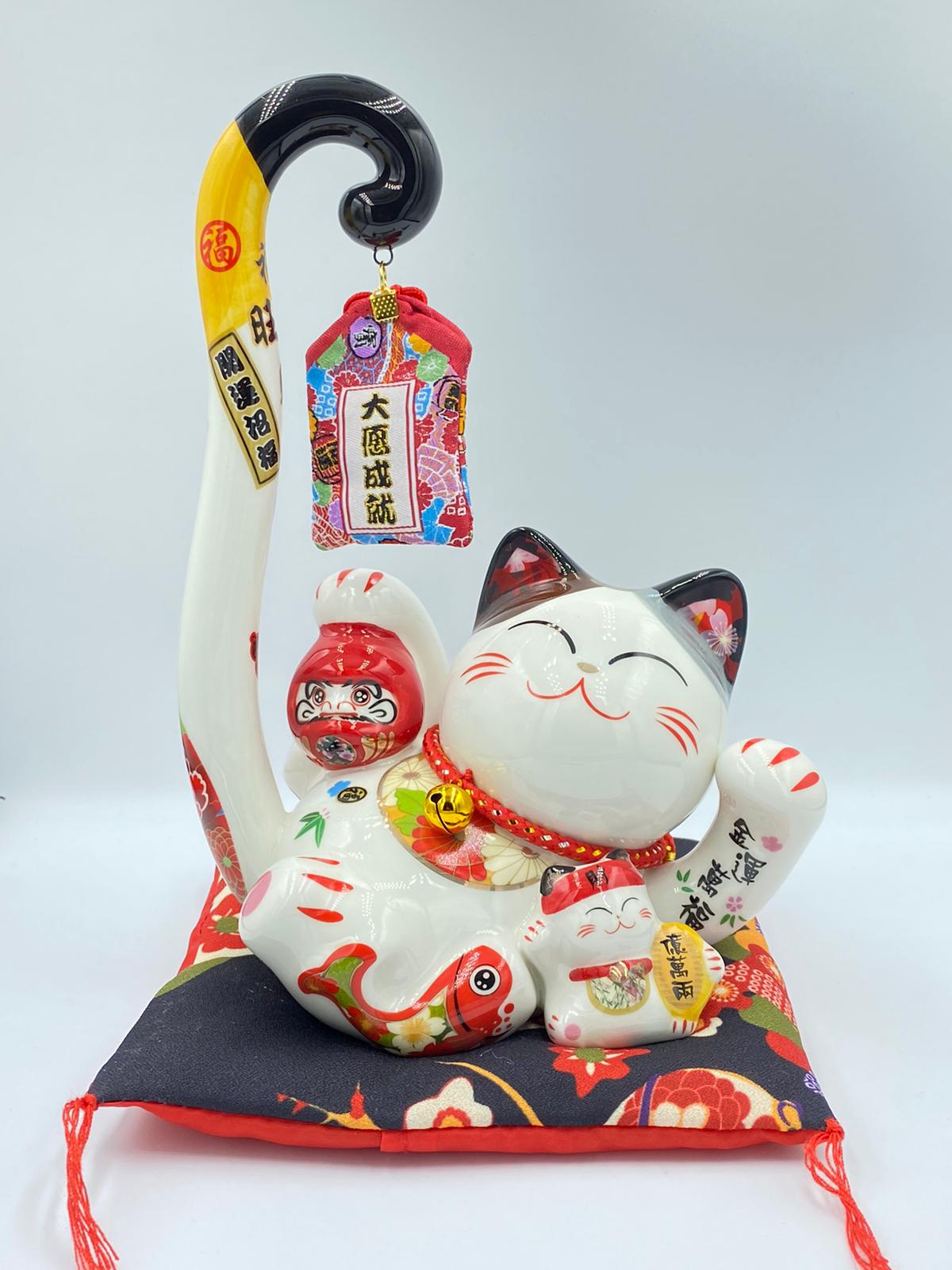 F-031723/F-411818 Fu Yuan Mao Long Tail Fortune Cat (M)