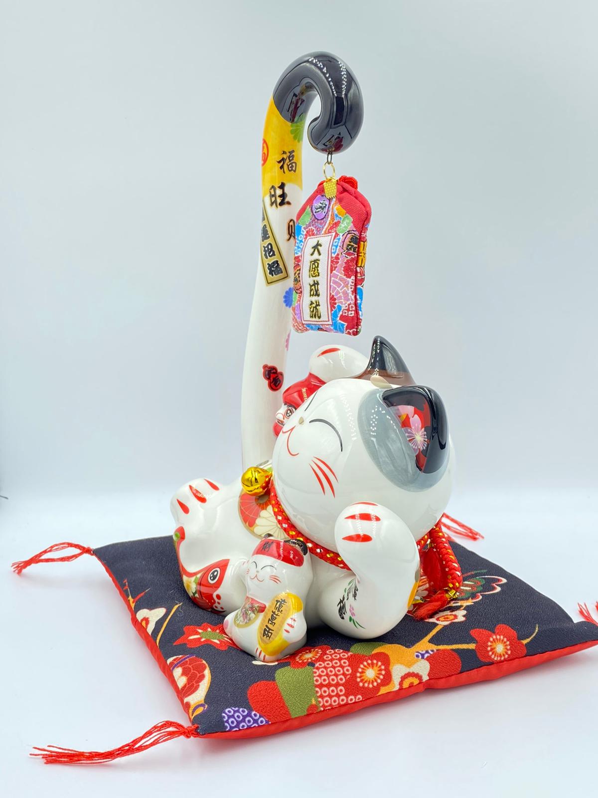 F-031723/F-411818 Fu Yuan Mao Long Tail Fortune Cat (M)