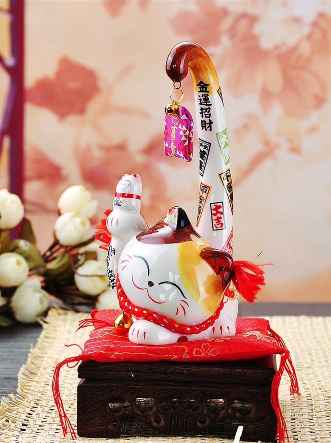 M-5524024/S-2113016 Jin Shi Gong Fang Long Tail Fortune Cat (M) (S)