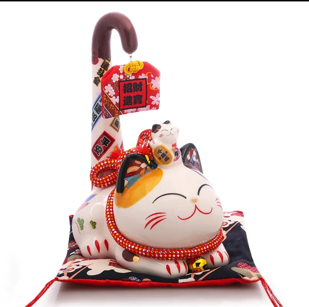 F-031723/F-411818 Fu Yuan Mao Long Tail Fortune Cat (M)