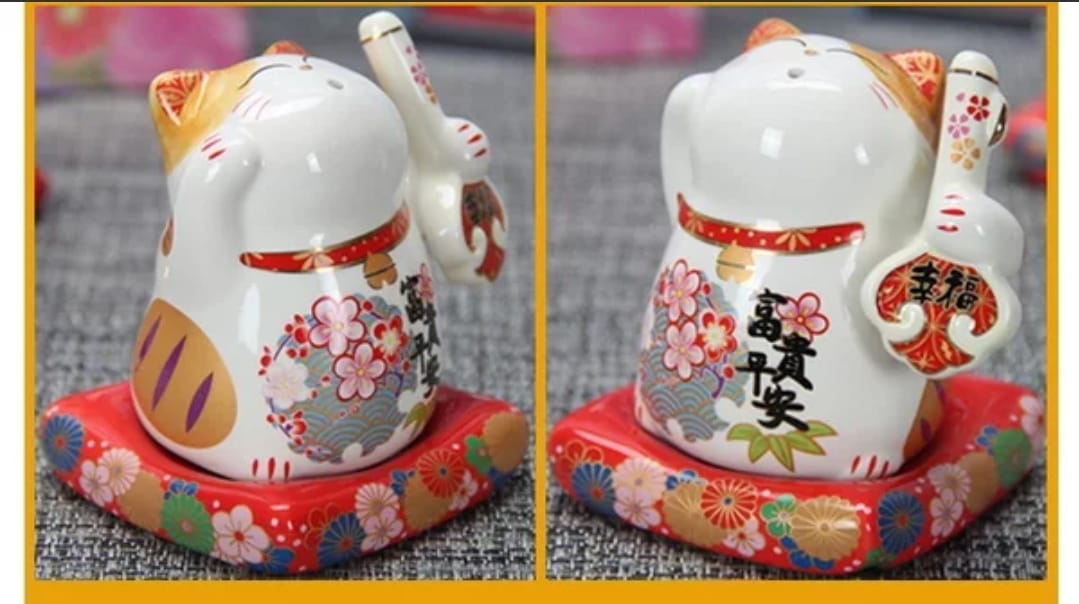 F-43-450895 Fu Yuan Mao Toothpick Holder Fortune Cat (S)