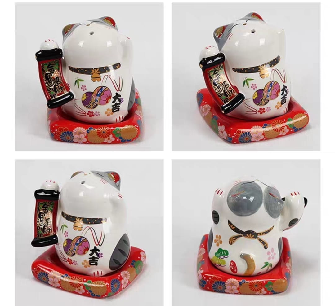 F-43-450895 Fu Yuan Mao Toothpick Holder Fortune Cat (S)