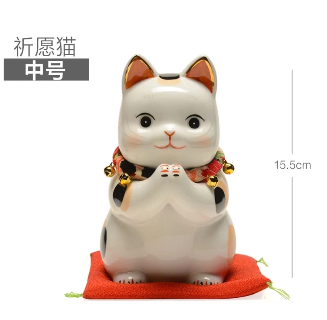 YS-2631155/YS-627823 Yakushigama Praying Fortune Cat (M) (L)