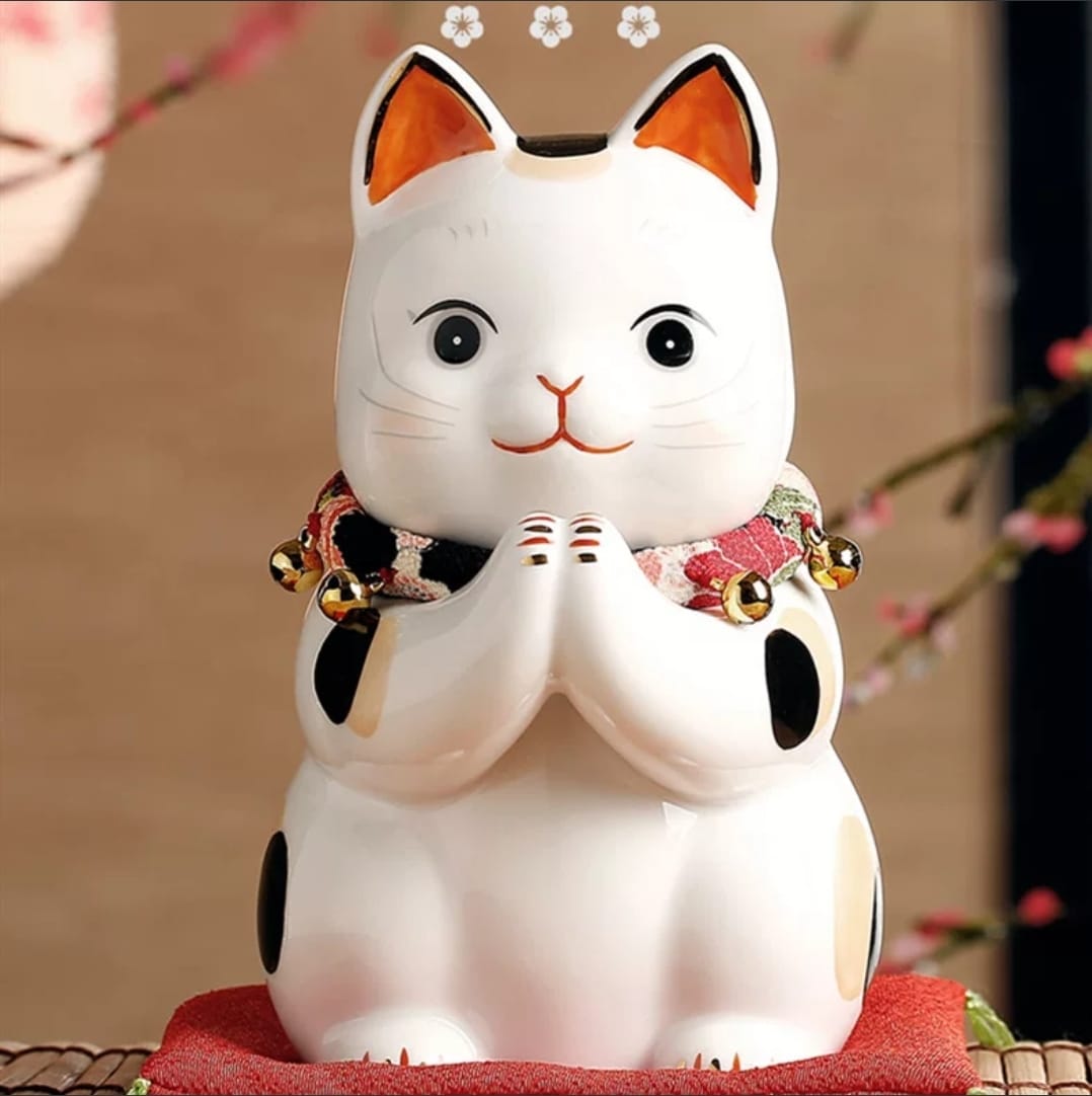 YS-2631155/YS-627823 Yakushigama Praying Fortune Cat (M) (L)