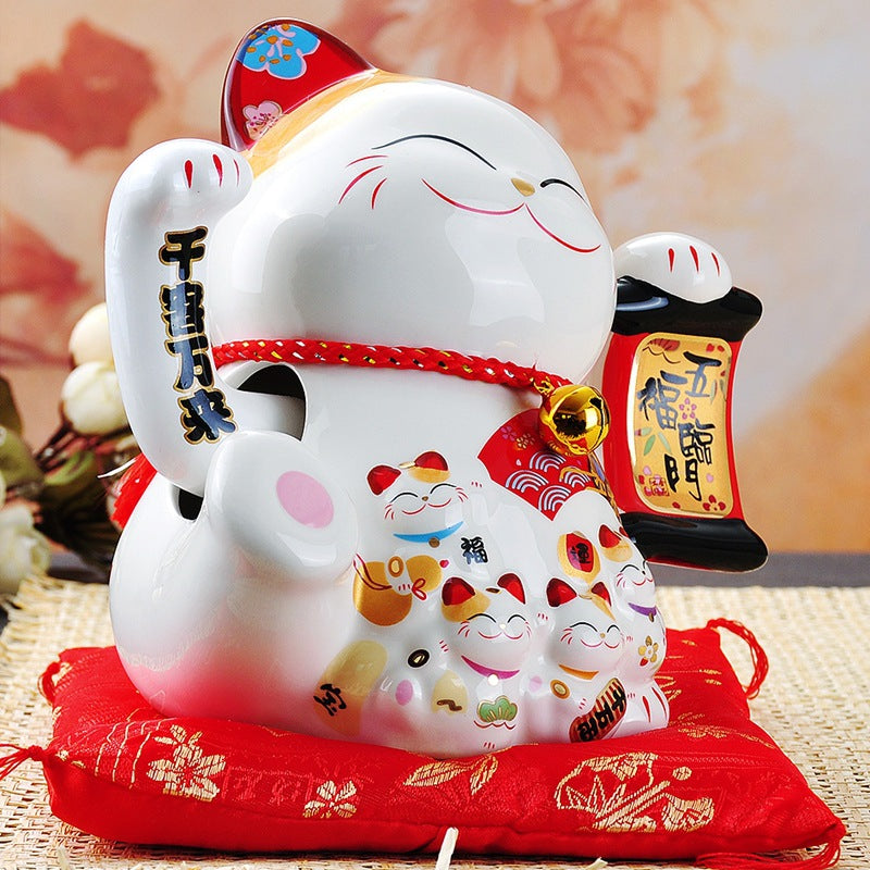 M-2633175 Jing Shi Gong Fang Hand Waving Fortune Cat (M)