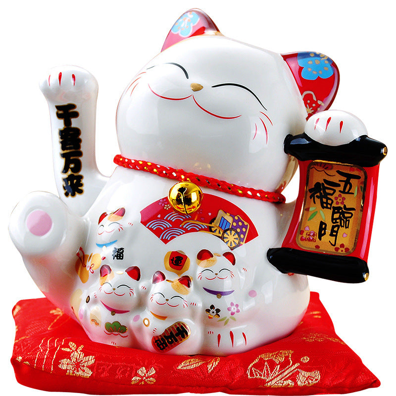 M-2633175 Jing Shi Gong Fang Hand Waving Fortune Cat (M)