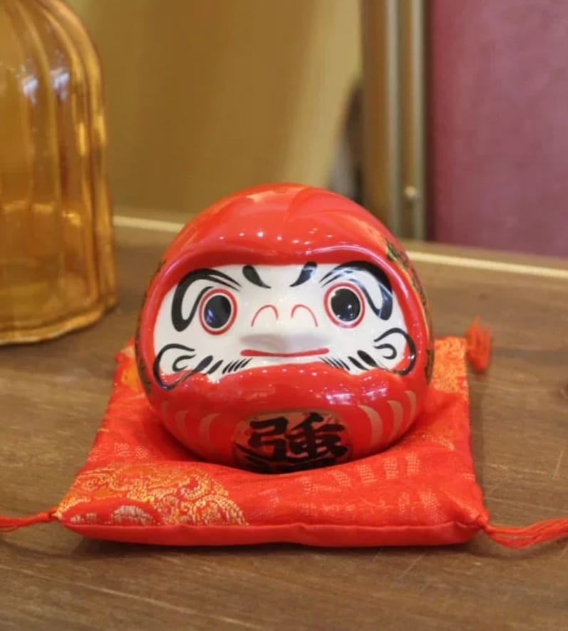 F-640508-F-680508 Fu Yuan Mao Daruma Doll Porcelain Coin Bank (S)