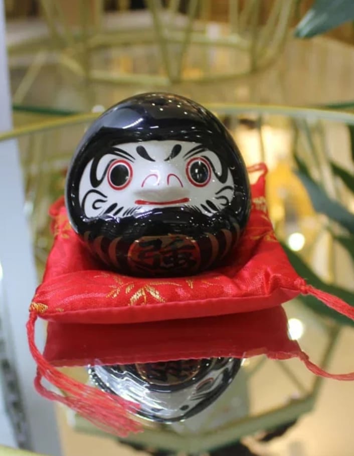 F-640508-F-680508 Fu Yuan Mao Daruma Doll Porcelain Coin Bank (S)