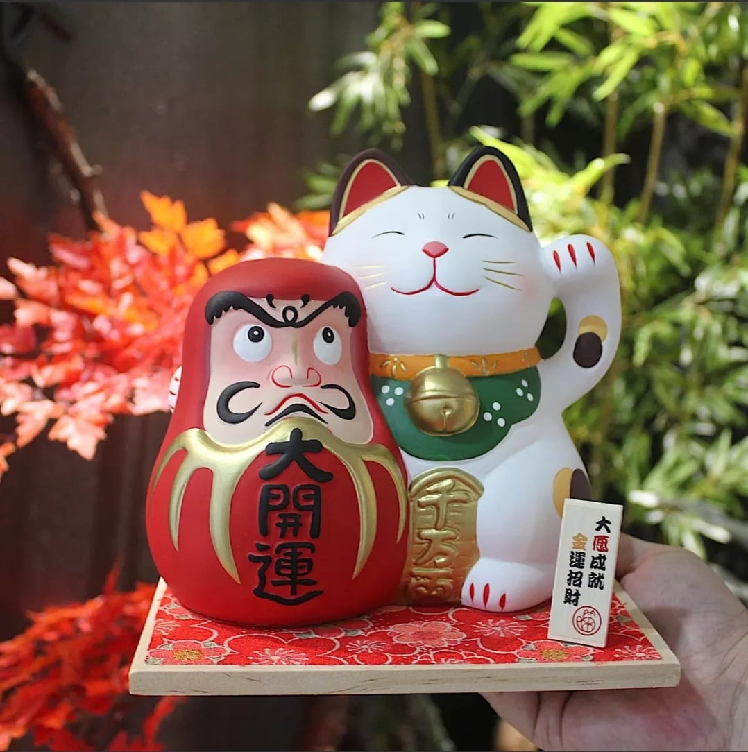 LM-312121/LM-322121 Le Miao Daruma and Fortune Cat (M)