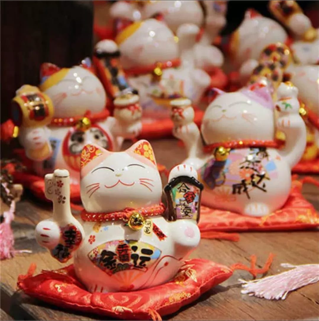 F-3807105 Fu Yuan Mao Fortune Cat (S) 9 DESIGNS AVAILABLE