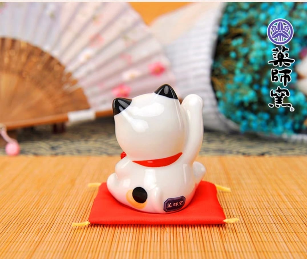 YS-481608/YS-491675 Yakushigama Pair Fortune Cat (S)