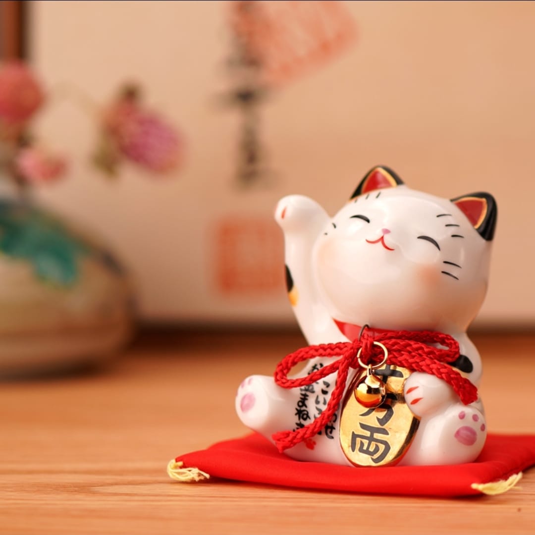 YS-481608/YS-491675 Yakushigama Pair Fortune Cat (S)