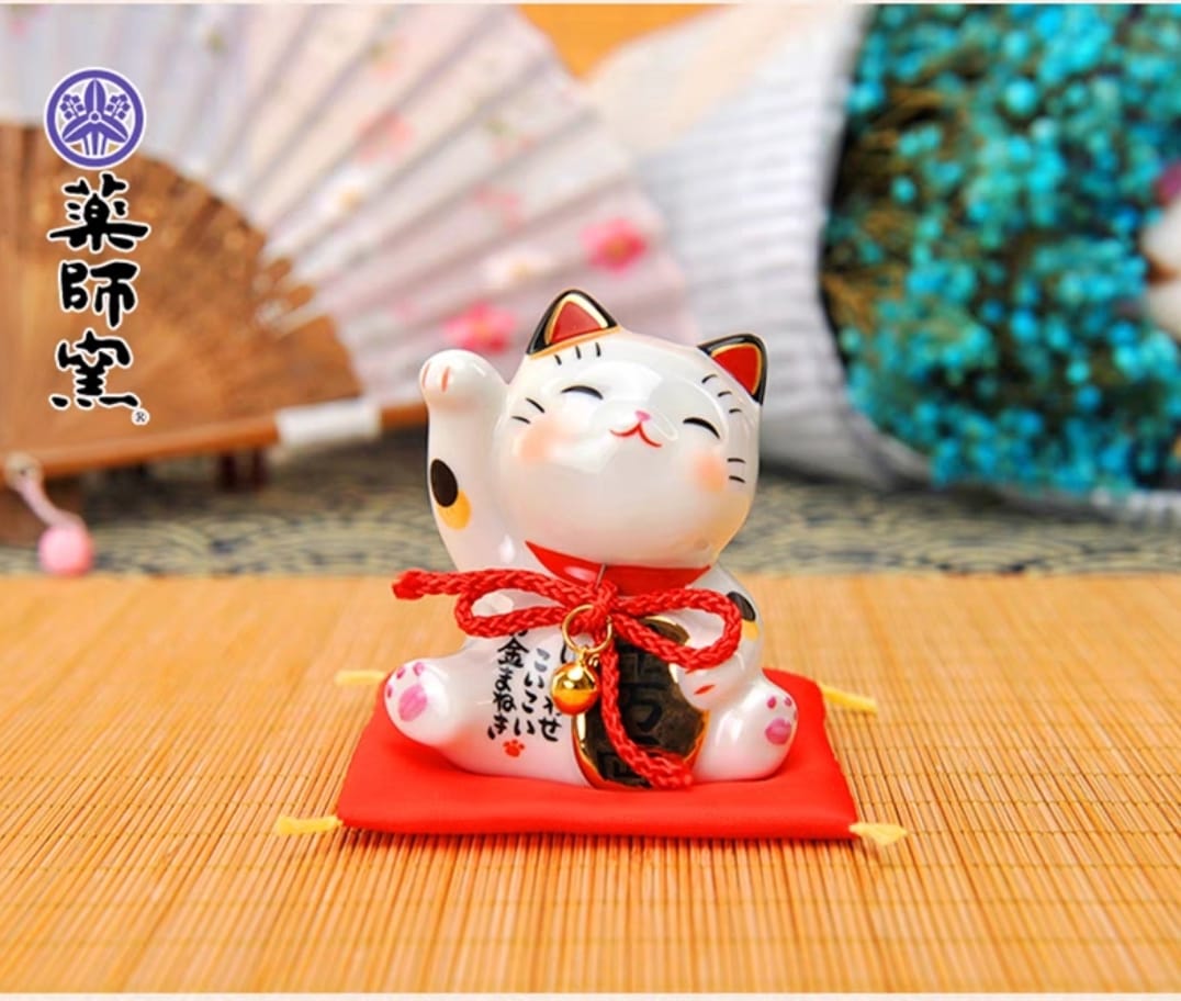 YS-481608/YS-491675 Yakushigama Pair Fortune Cat (S)