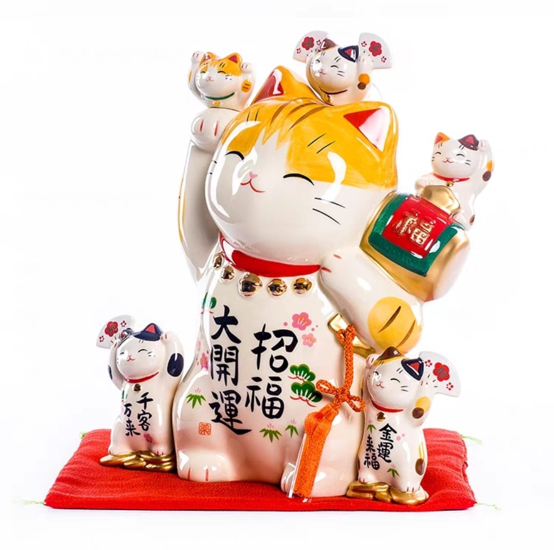 YS-5312815 Yakushigama Fortune Cat (XL)