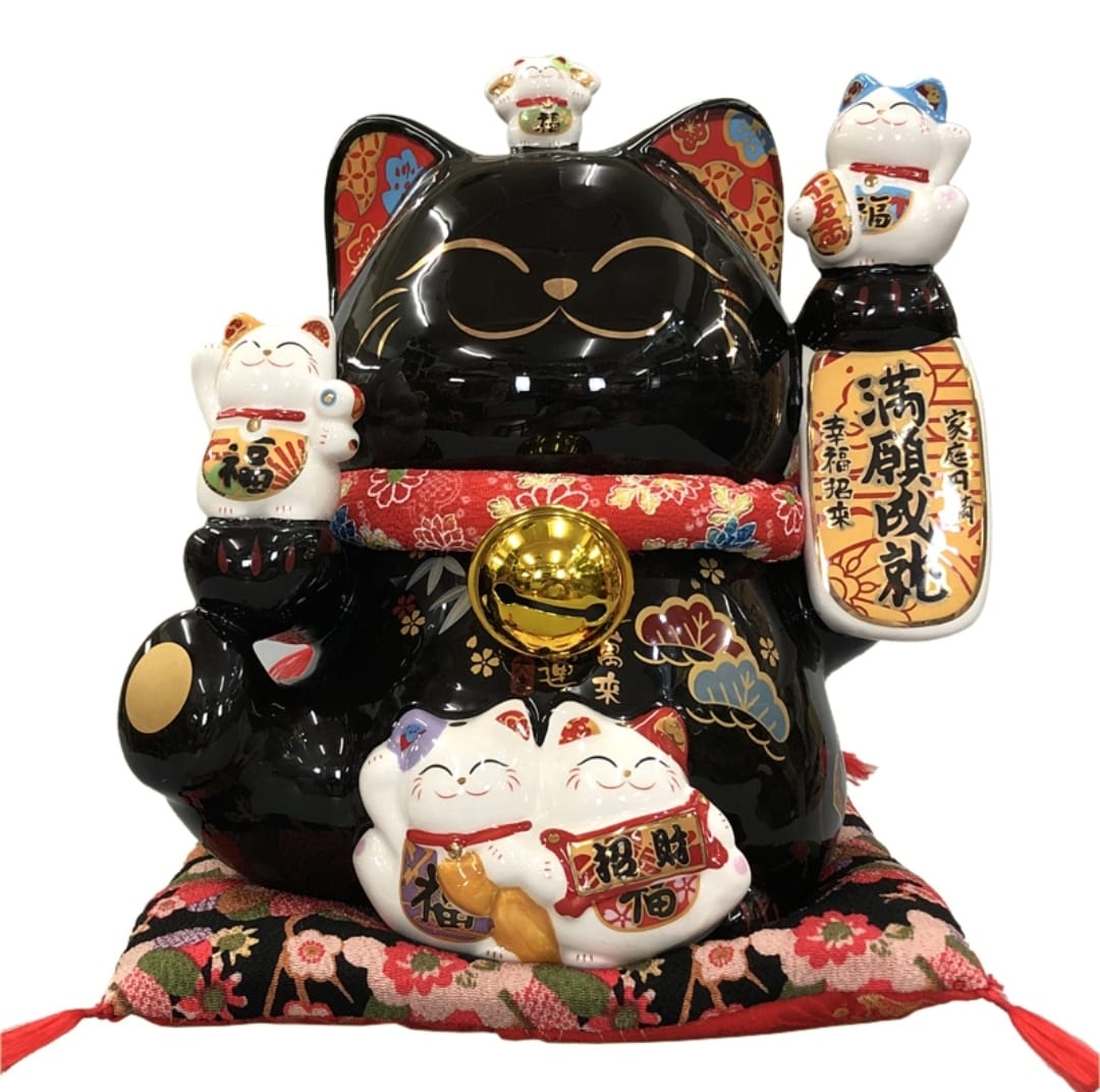 L-1851255/M-2430020 Jin Shi Gong Fang Black Fortune Cat (L) (M)