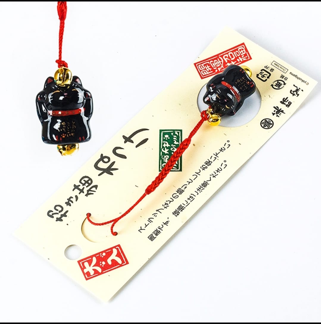 YS-9038115-YS-9138115 Yakushigama Fortune Cat Keychain (S)