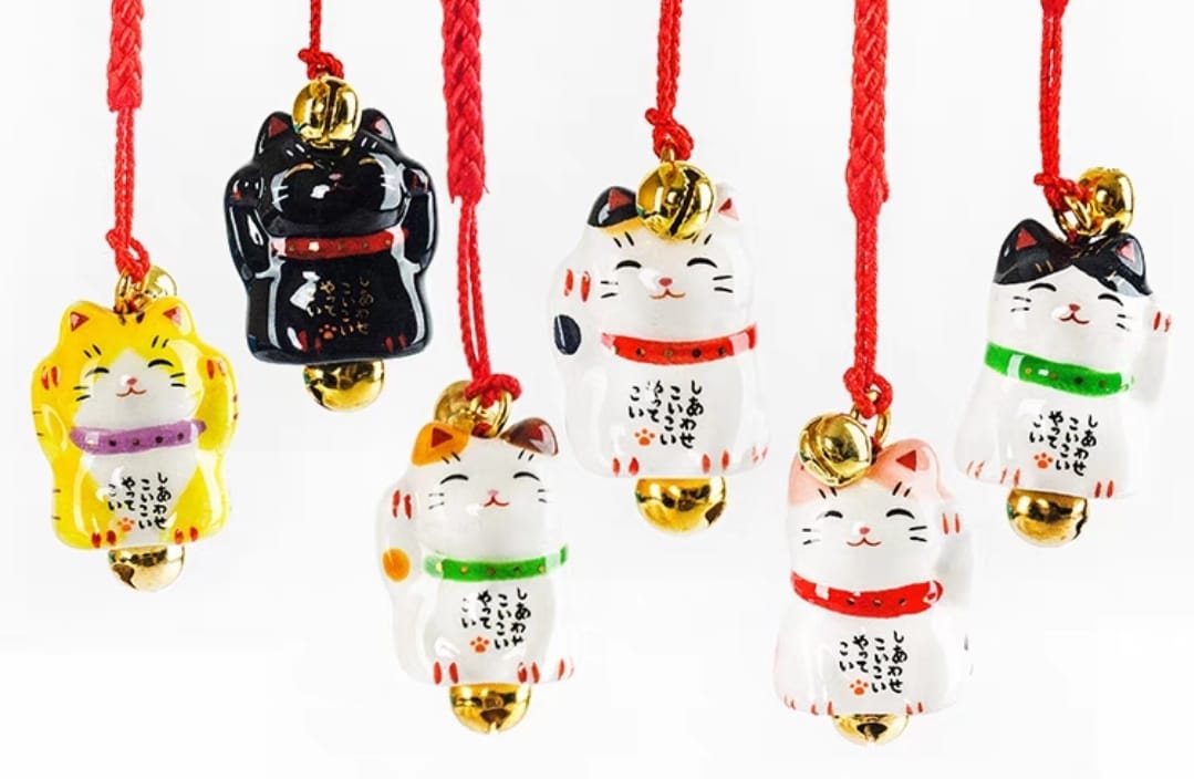 YS-9038115-YS-9138115 Yakushigama Fortune Cat Keychain (S)