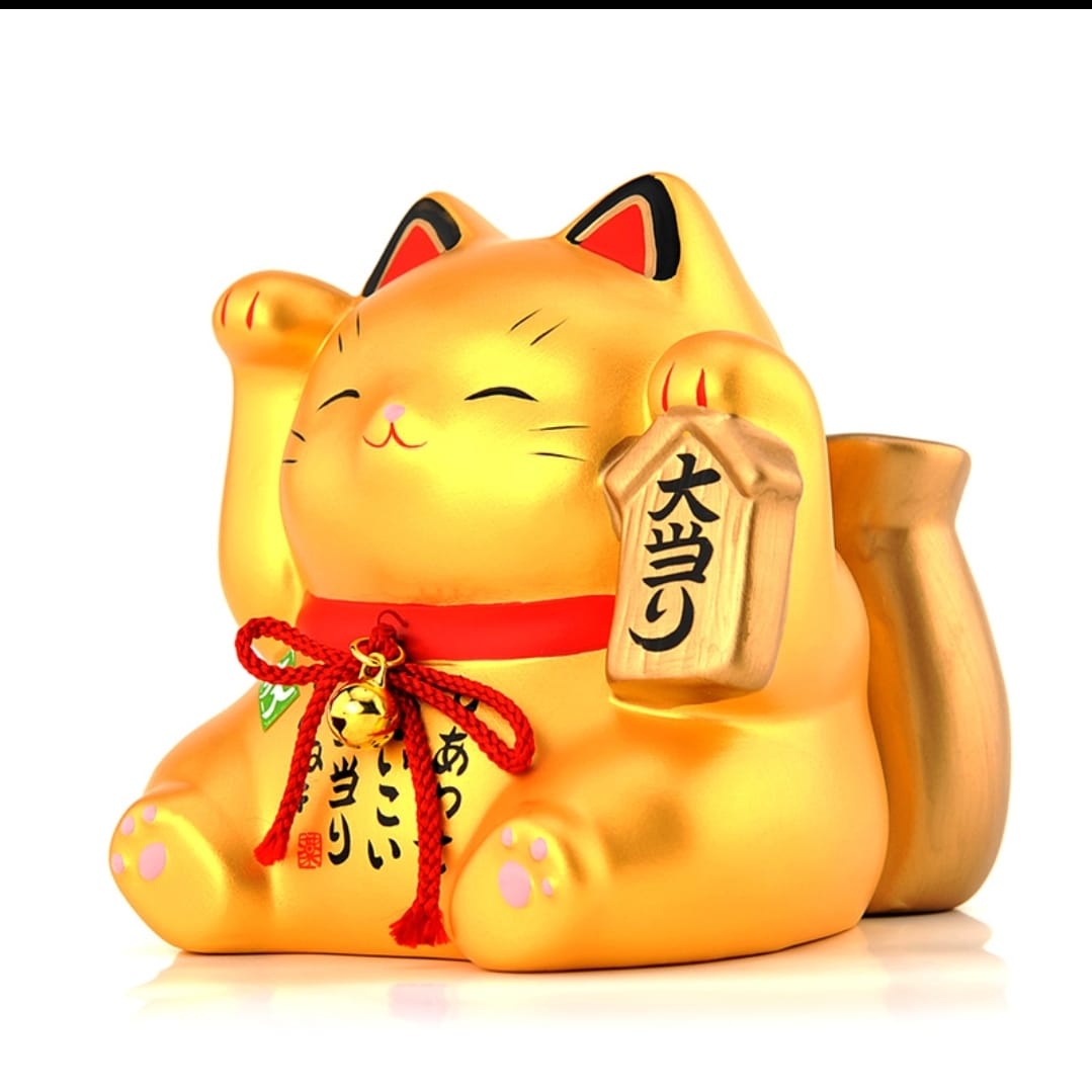 YS-982209 - YS-1002209 Yakushigama Chubby Fortune Cat (S)