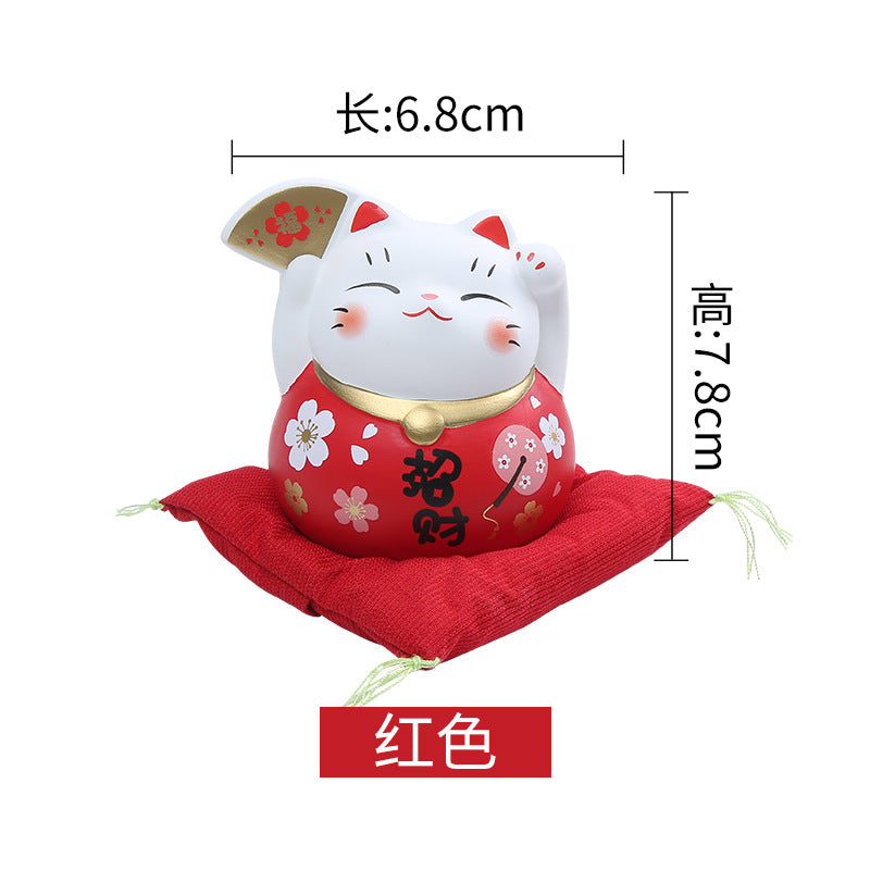 OAA-830205-OAA-860205  Fortune Cat w Fan (S)