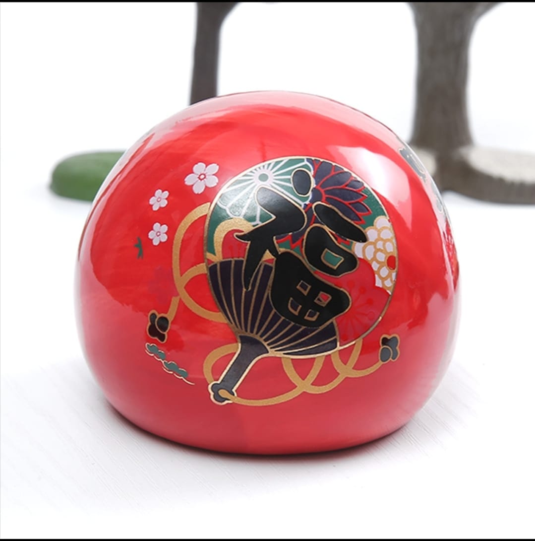 OAA-870205-OAA-900205 Poreclain Daruma Figurine (S)