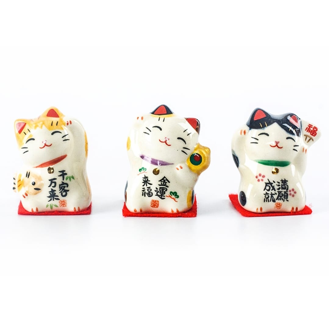 YS-1030403 Yakushigama Mini Fortune Cat (S)