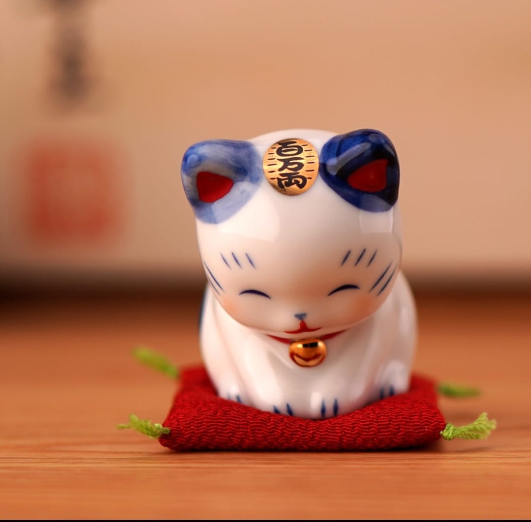 YS-12409106-YS-12507608  Yakushigama Blue Fortune Cat Series (S)